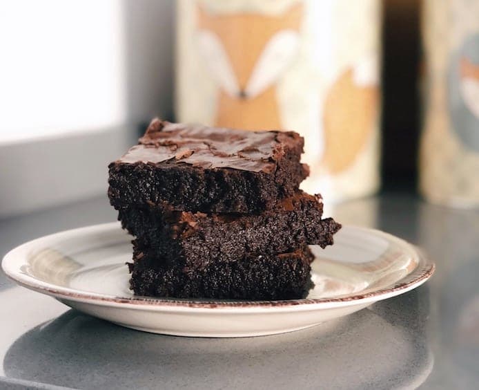 brownies on a plate