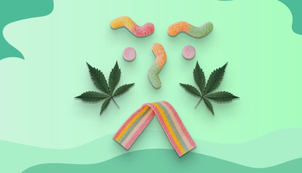 Various candy edibles banner