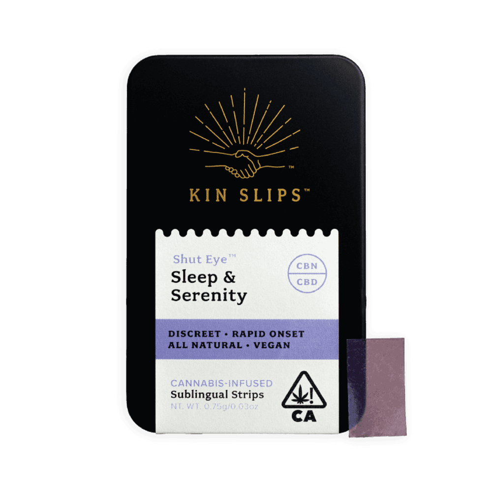 Kin Slips "Shut Eye" Sublingual CBD + CBN Sleep Aid