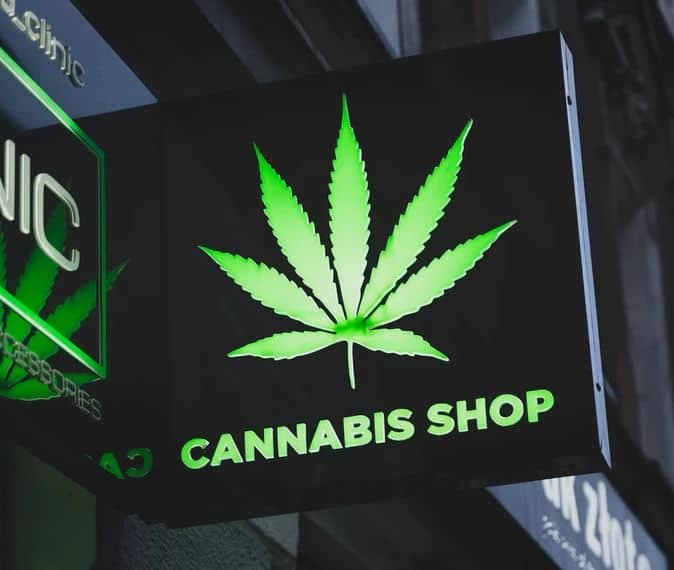 A cannabis shop/dispensary logo