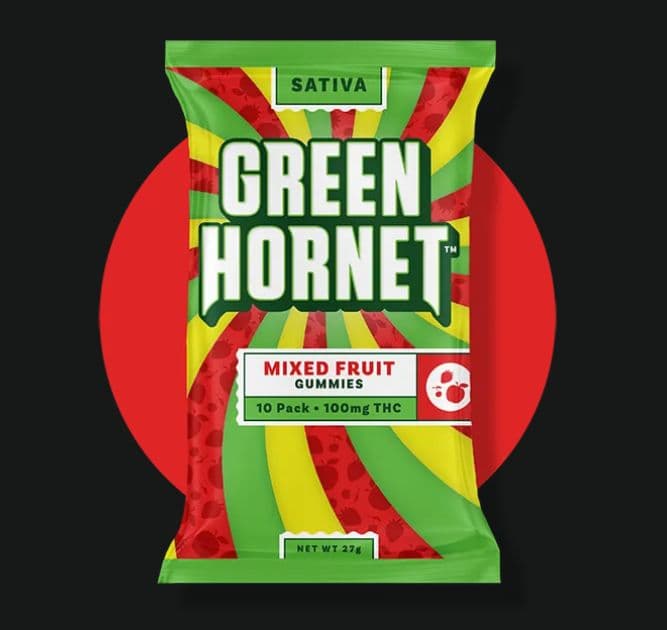 Cheeba Chews "Green Hornet" Sativa Mixed Fruit Gummies ​