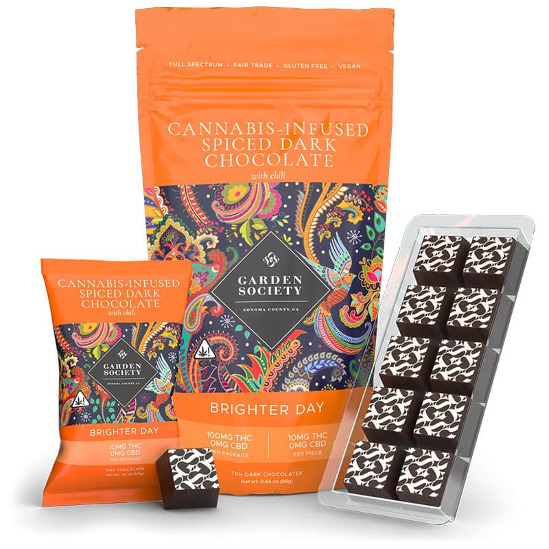 Garden Society Brighter Day Spiced Dark Chocolate with Chili​