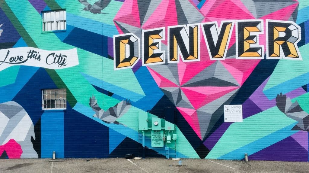 A street mural in Denver, Colorado by Pieter va de Sande via Unsplash