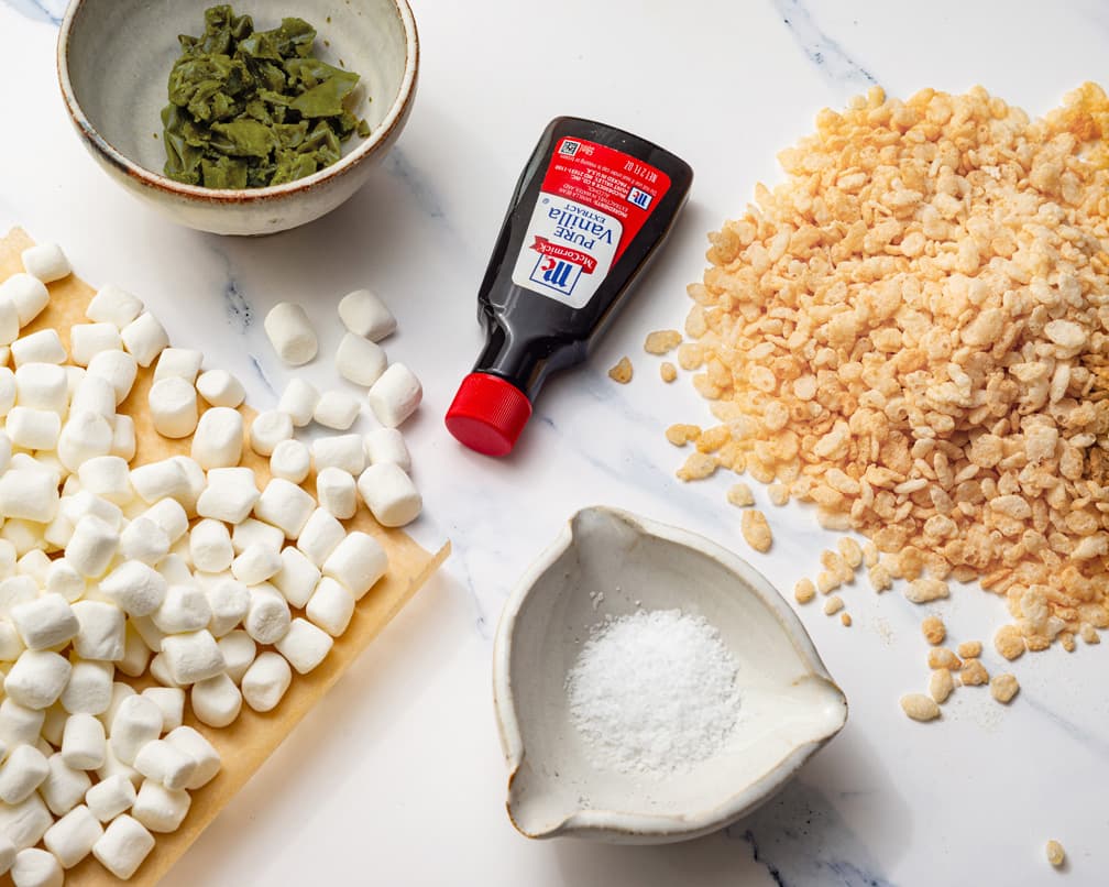 CBD Rice Crispy treat ingredients