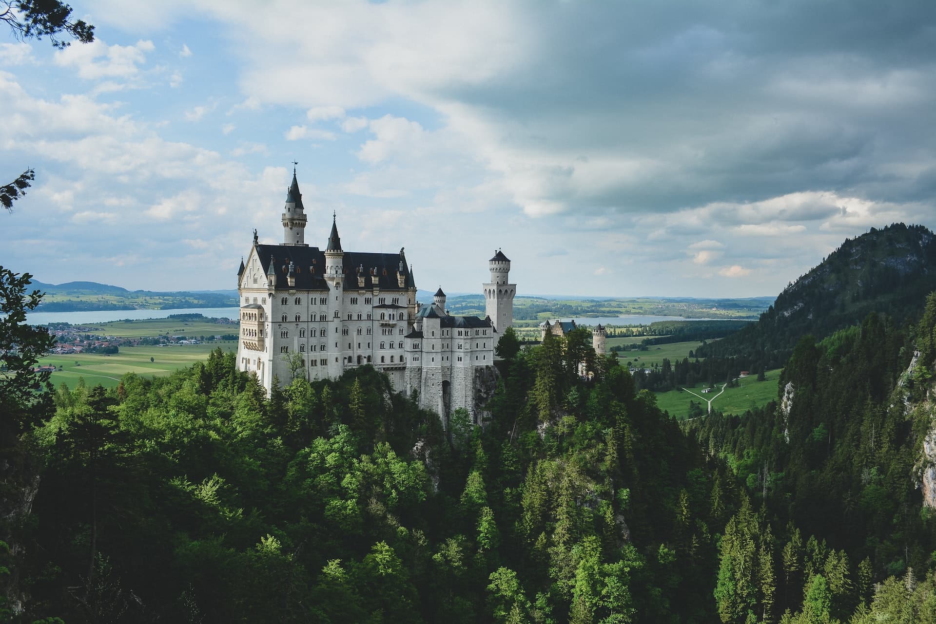 the Neuschwanstein Castle in Schwangau, Germany