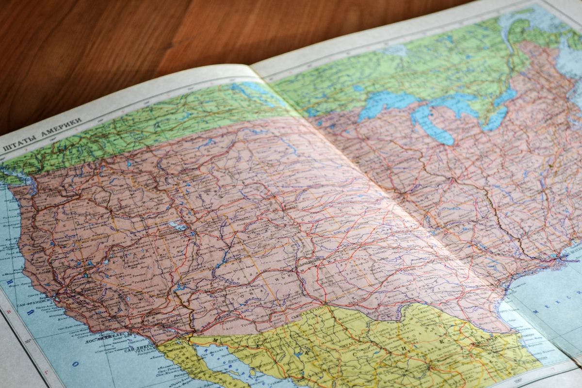 A map of America, by John-Mark Smith via Pexels