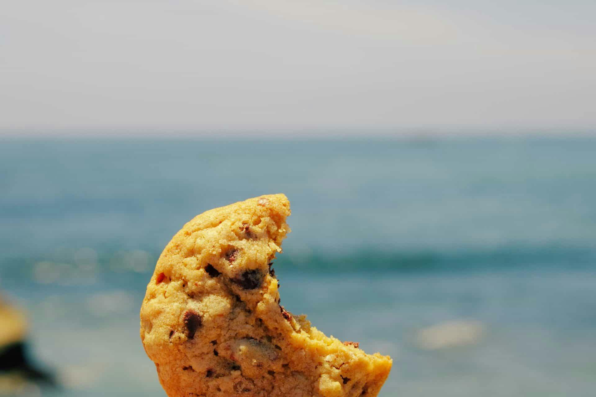 A cookie, missing a bite, by James Lee via Unsplash