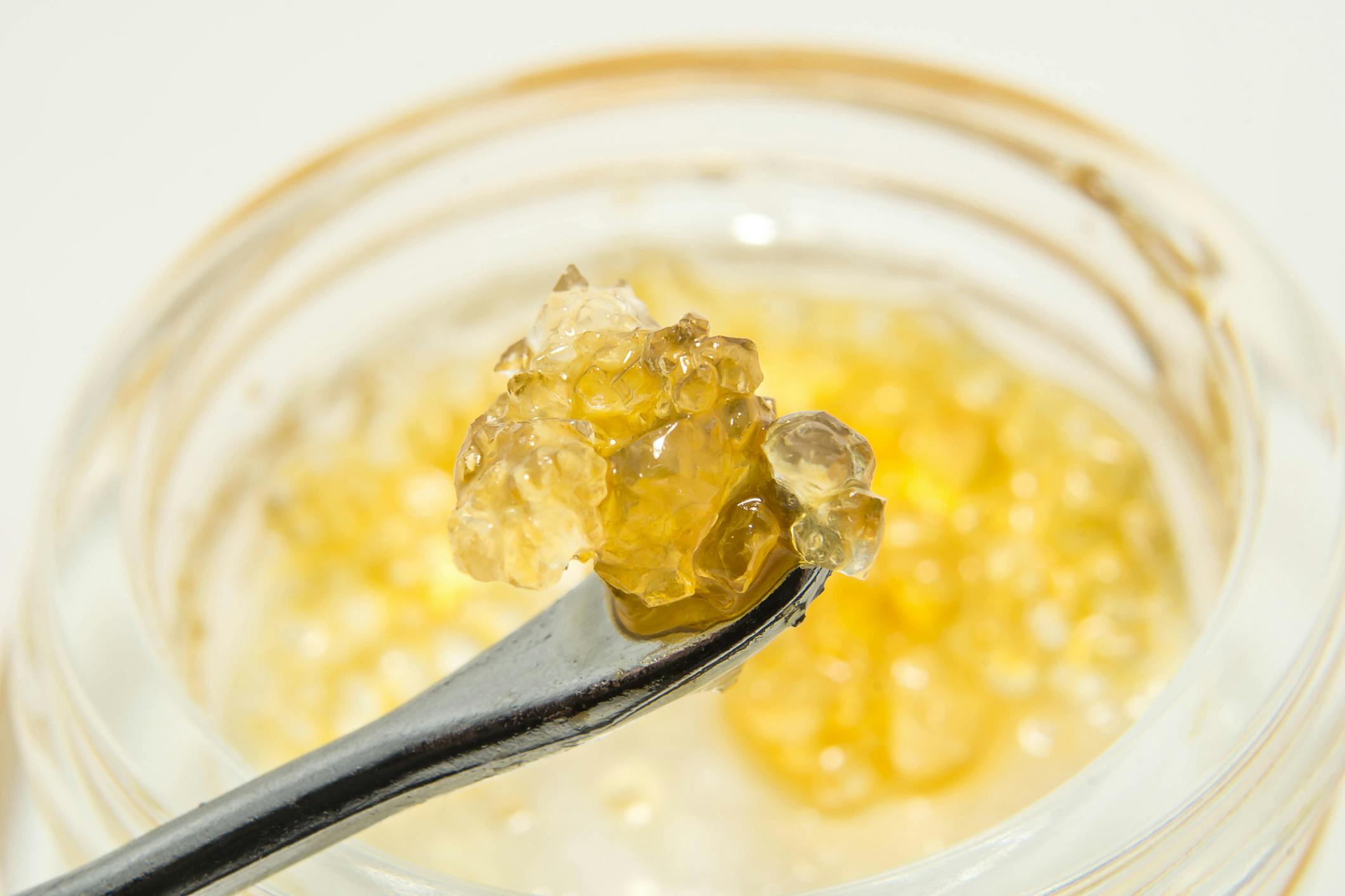 GG4 THCA crystals on a dab tool. Extracted by 710 Savant. Photo by AYEHAB via iStock