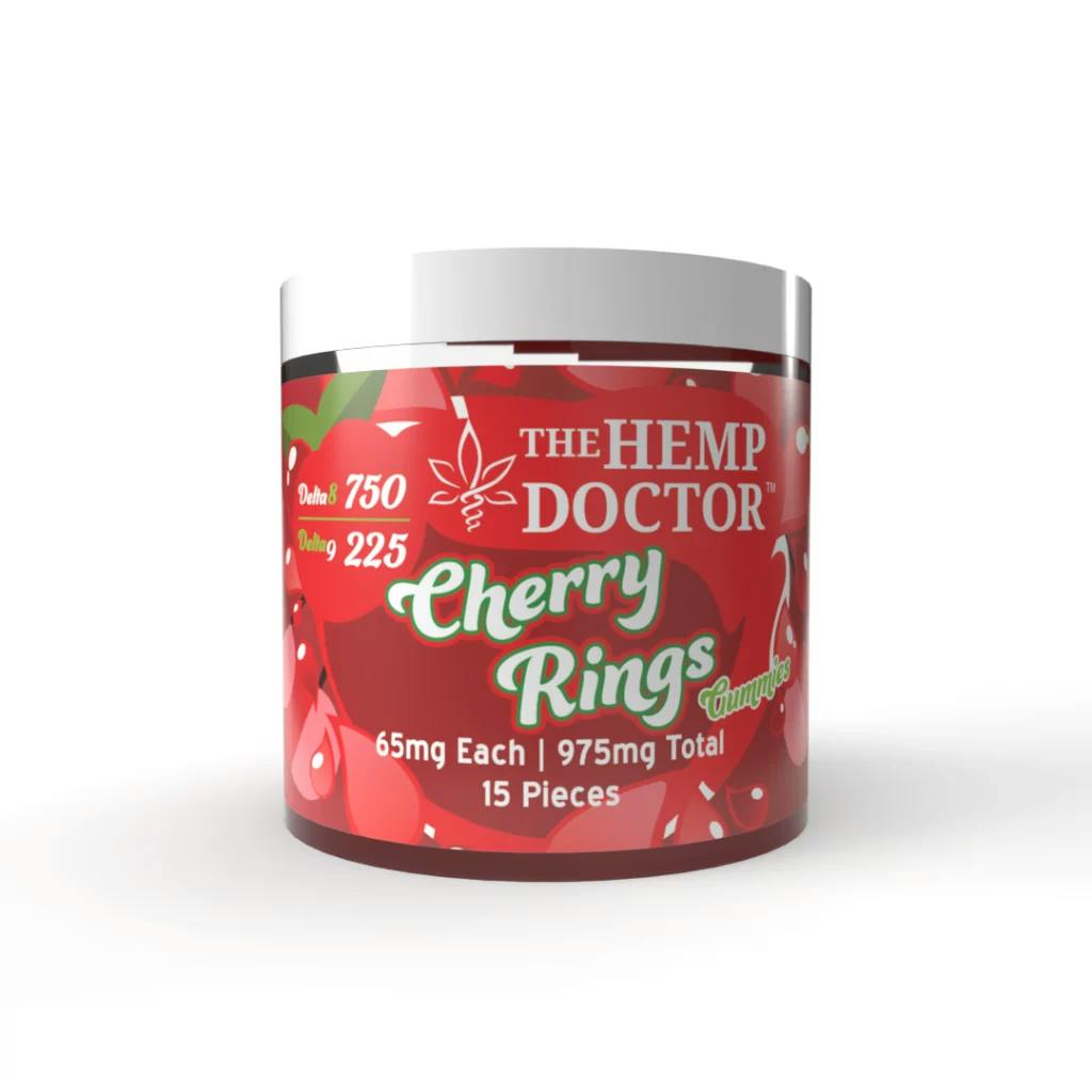 Hemp Doctor Delta 9/Delta 8 Cherry Rings Gummies