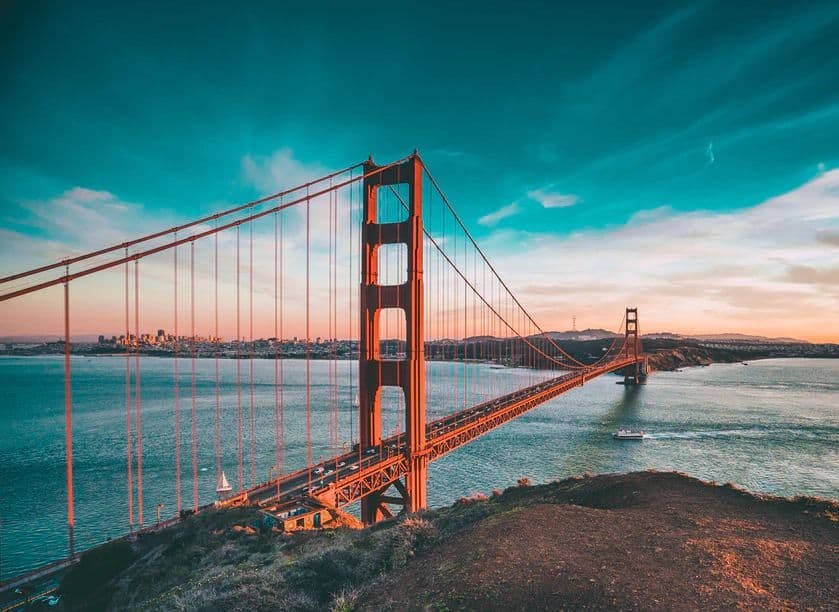 The Golden Gate Bridge, by Joseph Barrientos via Unsplash