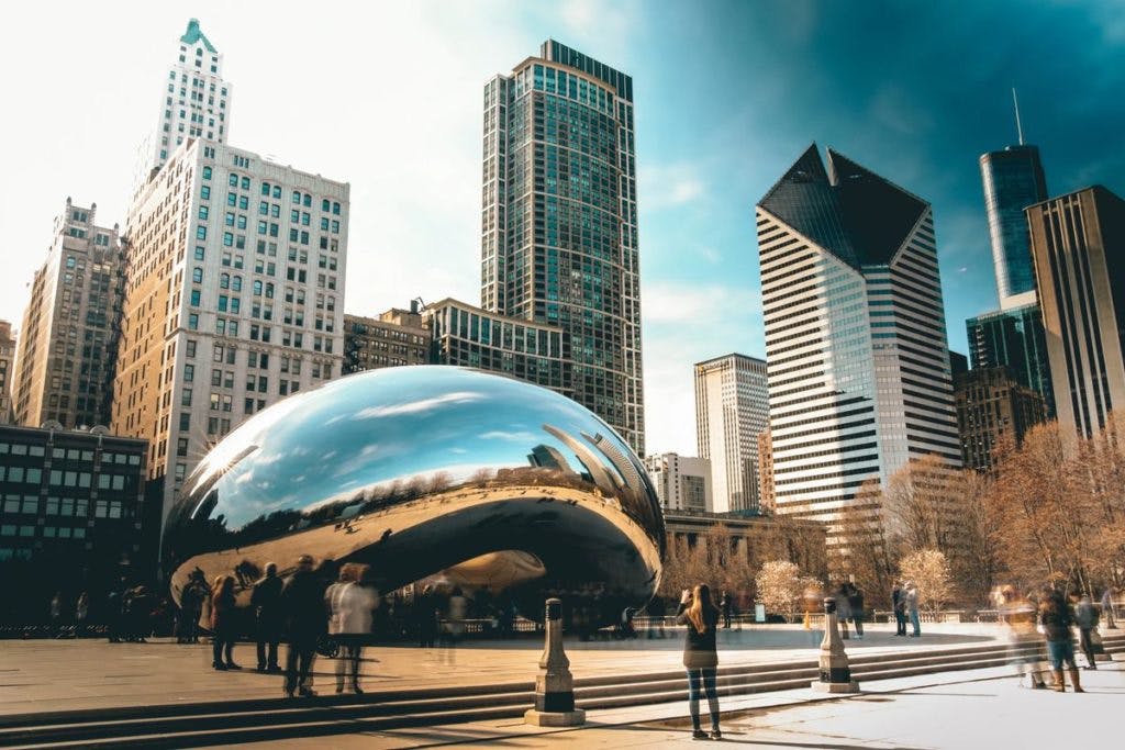 The great shiny bean of Chicago, by Sawyer Bengtson via Unsplash