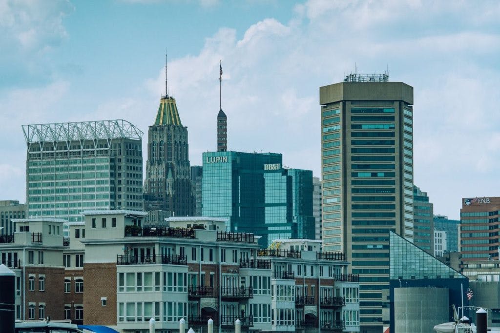 The Baltimore, Maryland skyline, by Styves_Extanus via Unsplash
