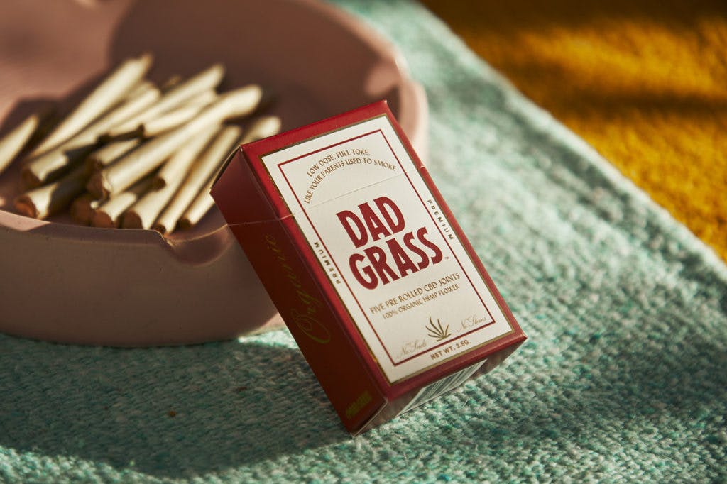 pack of Dad Grass pre-rolls