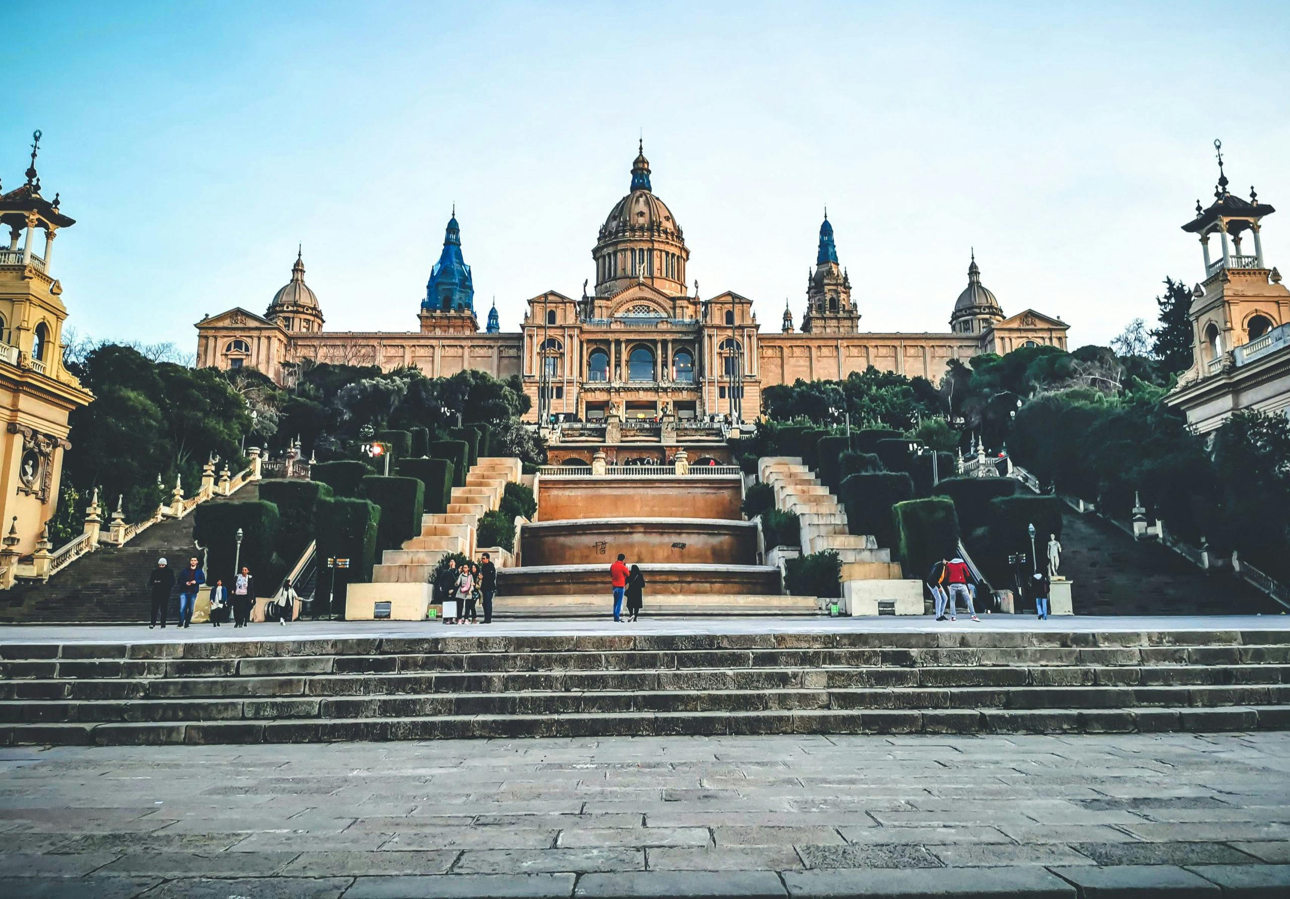 A beautiful dome-shaped palace in Barcelona, Spain