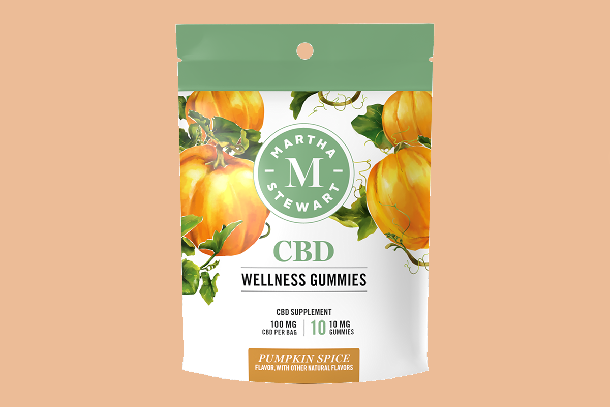 Front of the bag of Martha Stewart's Limited Edition CBD Gummies